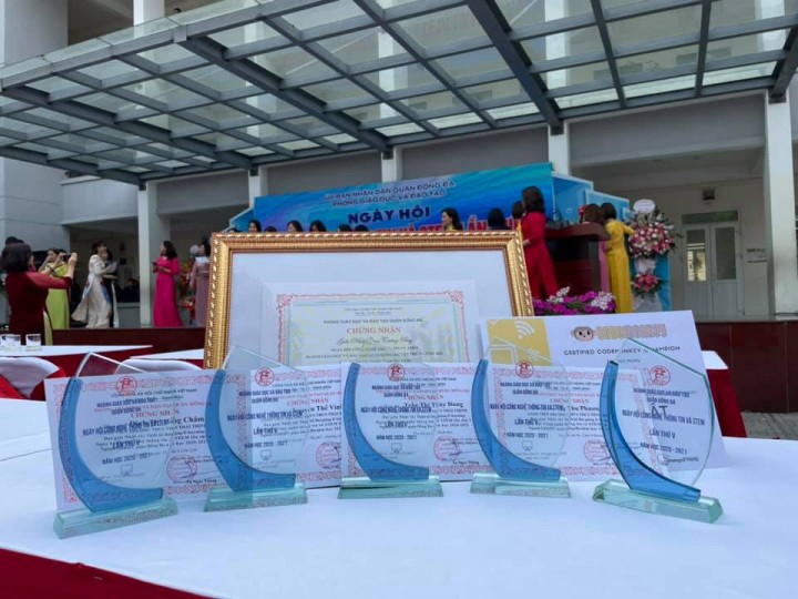 Kết Quả Rực Rỡ Của Nhà Trường Tại Ngày Hội Công Nghệ Thông Tin Quận Đống Đa Lần Thứ V, Năm 2021