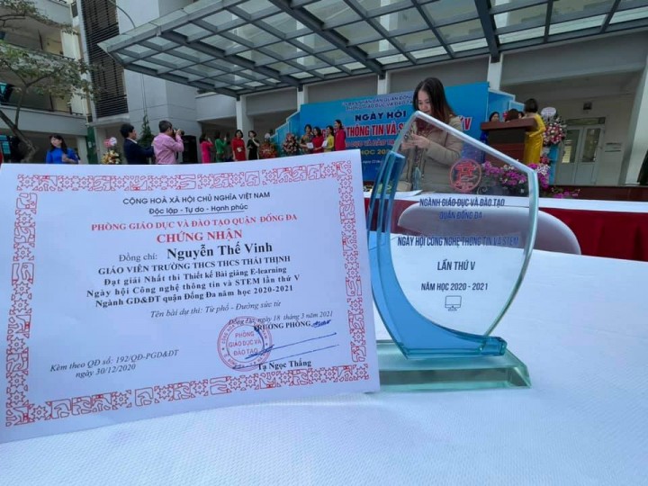Kết Quả Rực Rỡ Của Nhà Trường Tại Ngày Hội Công Nghệ Thông Tin Quận Đống Đa Lần Thứ V, Năm 2021