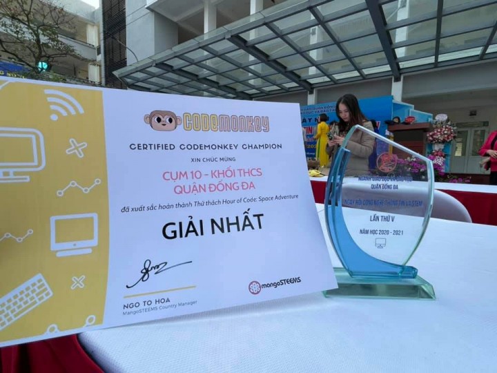 Kết Quả Rực Rỡ Của Nhà Trường Tại Ngày Hội Công Nghệ Thông Tin Quận Đống Đa Lần Thứ V, Năm 2021