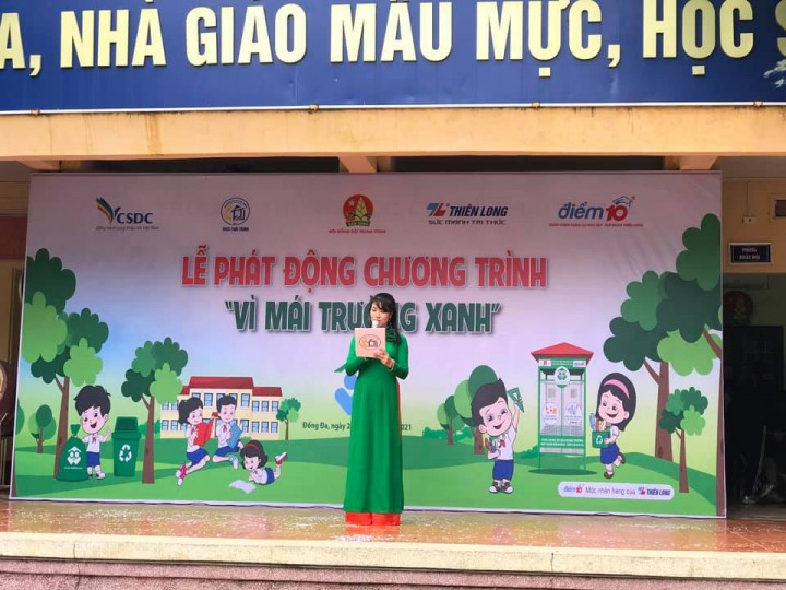 Lễ phát động chương trình “vì mái trường xanh” năm 2021
