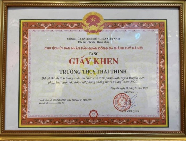 Báo cáo viên pháp luật, tuyên truyền viên pháp luật giỏi cấp Thành phố