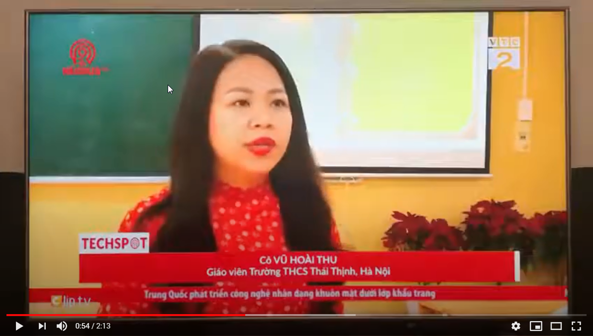 Hoạt động dạy học trực tuyến của nhà trường được VTC2 đưa tin