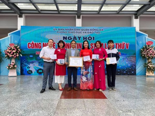 Kết Quả Rực Rỡ Của Nhà Trường Tại Ngày Hội Công Nghệ Thông Tin Quận Đống Đa Lần Thứ V, Năm 2021