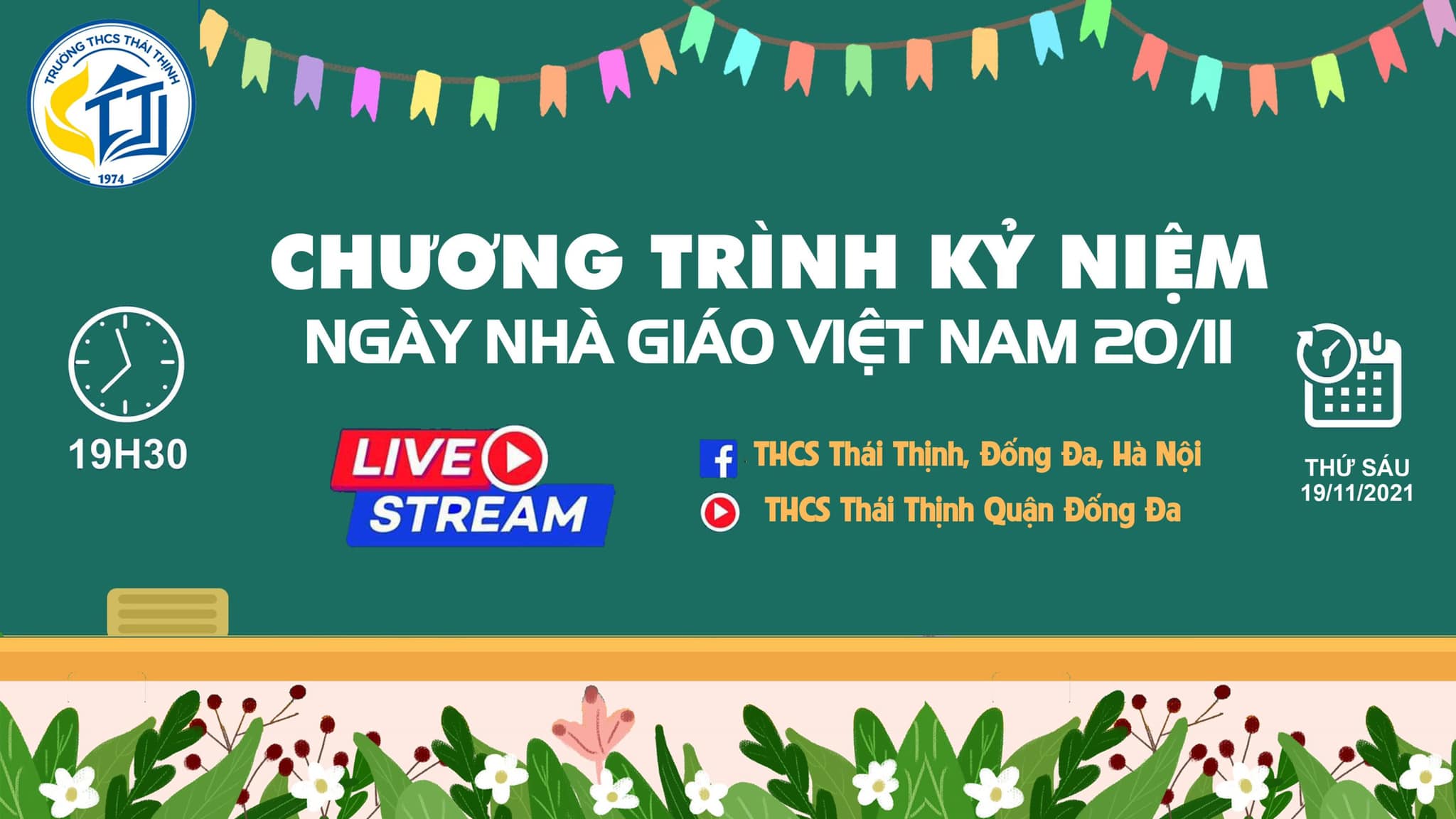 CHƯƠNG TRÌNH KỶ NIỆM NGÀY NHÀ GIÁO VIỆT NAM 20-11