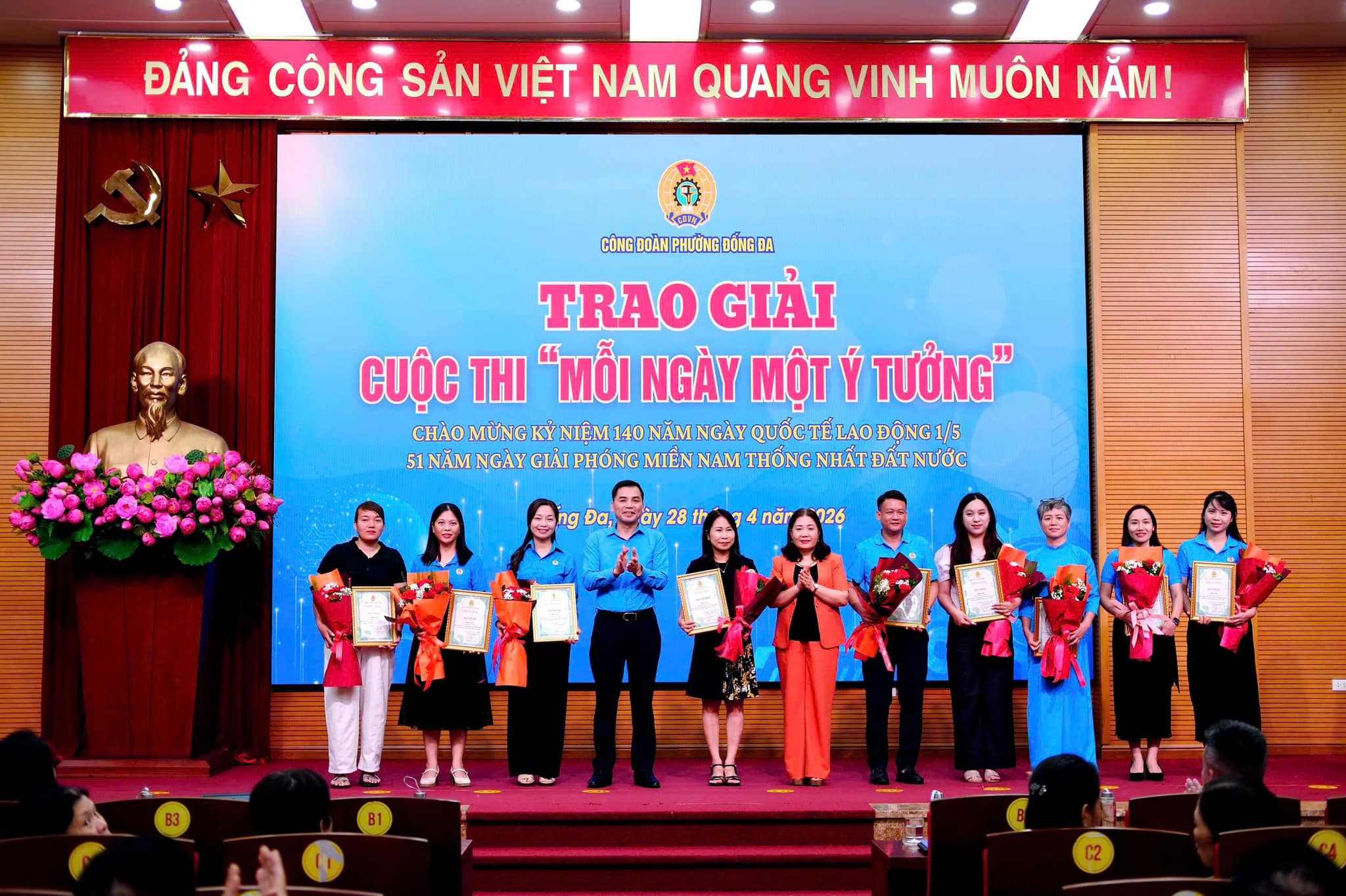 CHÚC MỪNG CÔNG ĐOÀN TRƯỜNG THCS THÁI THỊNH XUẤT SẮC GIÀNH GIẢI NHÌ CUỘC THI MỖI NGÀY MỘT Ý TƯỞNG