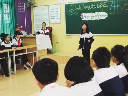 Tiết dạy dự thi giáo viên chủ nhiệm giỏi cấp Quận thành công rực rỡ