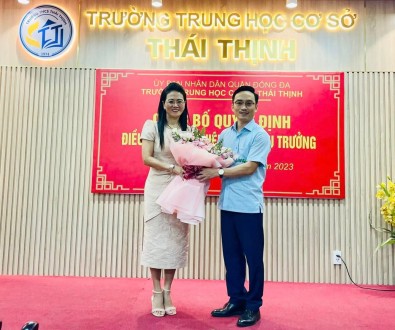 Chào mừng cô Đinh Thị Hương, tân Phó Hiệu trưởng nhà trường!