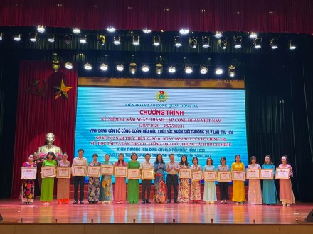 Chương trình kỷ niệm 94 năm ngày thành lập Công đoàn Việt Nam
