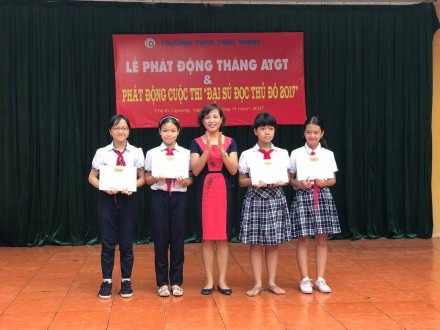 Lễ trao giải cuộc thi “Đại sứ đọc Thủ đô 2017” cấp trường