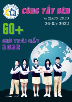 HỌC SINH TRƯỜNG THCS THÁI THỊNH HƯỞNG ỨNG GIỜ TRÁI ĐẤT NĂM 2022