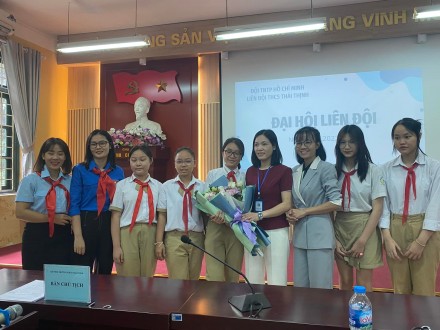 Đại hội Liên đội trường THCS Thái Thịnh năm học 2022-2023