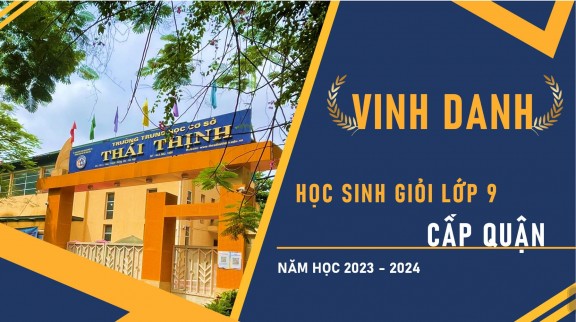 Vinh danh học sinh giỏi lớp 9 cấp Quận