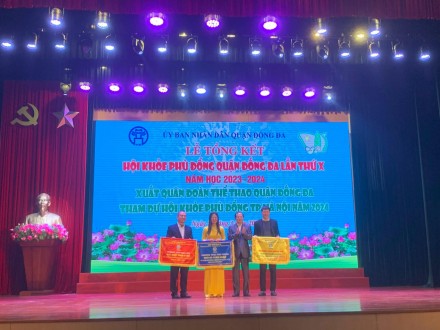 TRƯỜNG THCS THÁI THỊNH TIẾP TỤC KHẲNG ĐỊNH VỊ THẾ TẠI HKPĐ CẤP QUẬN
