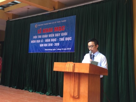 Khai mạc Hội thi “Giáo viên dạy giỏi cấp trường bộ môn Hóa học – Địa lí – Thể dục” năm học 2018 – 2019.