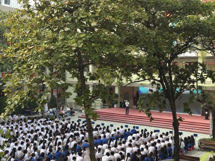 Buổi Sinh hoạt dưới cờ đầu tiên... Khởi động năm học, lan tỏa niềm tự hào