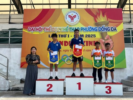 CHÚC MỪNG THÀNH TÍCH ẤN TƯỢNG CỦA HỌC SINH THCS THÁI THỊNH TẠI ĐẠI HỘI THỂ DỤC THỂ THAO PHƯỜNG ĐỐNG ĐA!