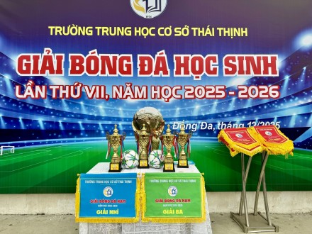 KHAI MẠC GIẢI BÓNG ĐÁ HỌC SINH LẦN THỨ VII - NĂM HỌC 2025 – 2026 – TRƯỜNG THCS THÁI THỊNH