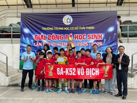 CHUNG KẾT GIẢI BÓNG ĐÁ NAM – THCS THÁI THỊNH