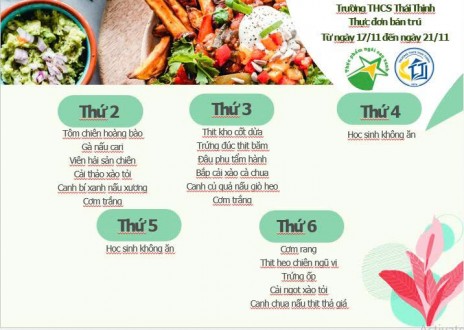 Thực đơn tuần 11 (17.11-21.11.2025)