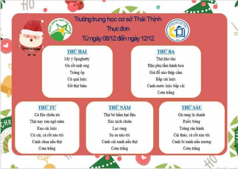 Thực đơn tuần 14 (08.12-12.12.2025)