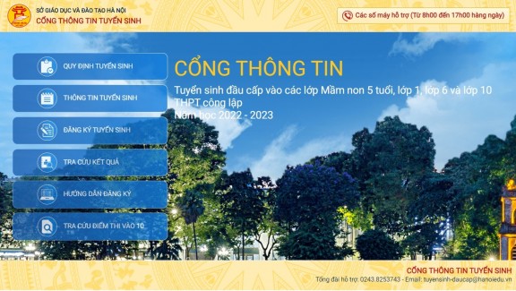 HƯỚNG DẪN QUY TRÌNH ĐĂNG KÝ TUYỂN SINH TRỰC TUYẾN DÀNH CHO PHHS NĂM HỌC 2022-2023