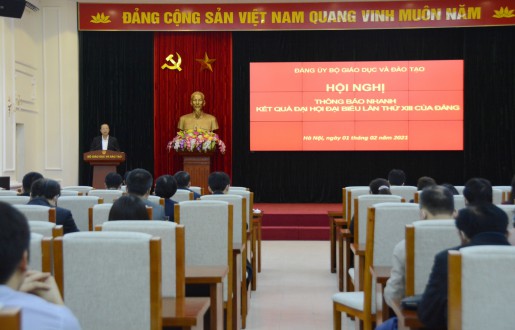 Đảng ủy Bộ GD&ĐT thông tin về kết quả Đại hội đại biểu toàn quốc lần thứ XIII của Đảng