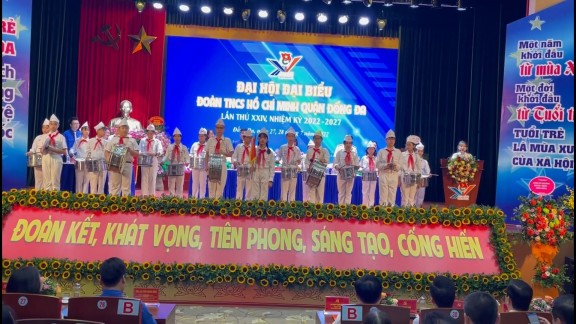 CHÚC MỪNG ĐẠI HỘI ĐOÀN TNCS HỒ CHÍ MINH QUẬN ĐỐNG ĐA LẦN THỨ XXIV NHIỆM KỲ 2022 - 2027 THÀNH CÔNG RỰC RỠ
