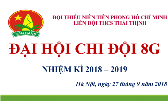 Đại hội Chi đội 8G nhiệm kỳ 2018 – 2019 thành công tốt đẹp