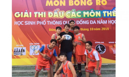 ĐỘI TUYỂN BÓNG RỔ TRƯỜNG THCS THÁI THỊNH LIÊN TIẾP ĐẠT HUY CHƯƠNG VÀNG, BẠC TRONG GIẢI ĐẤU BÓNG RỔ CẤP QUẬN NĂM HỌC 2018 - 2019