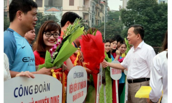Sôi nổi Hội khỏe CNVCLĐ quận Đống Đa năm 2017