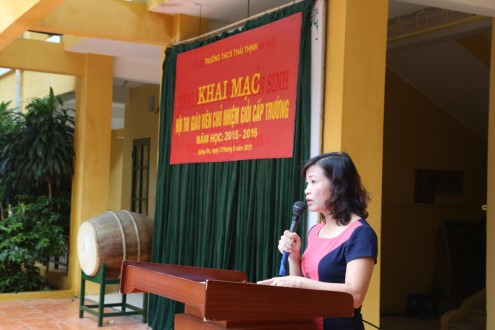 Khai mạc hội thi giáo viên chủ nhiệm giỏi cấp trường năm học 2015 - 2016