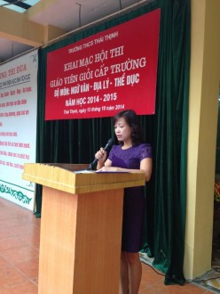 Khai mạc Hội thi giáo viên dạy giỏi Trường THCS Thái Thịnh