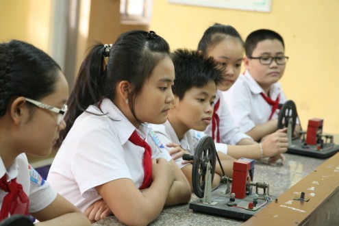 Trường THCS Thái Thịnh đạt 1 giải NHẤT, 4 giải BA thi học sinh giỏi kỹ thuật cấp Quận