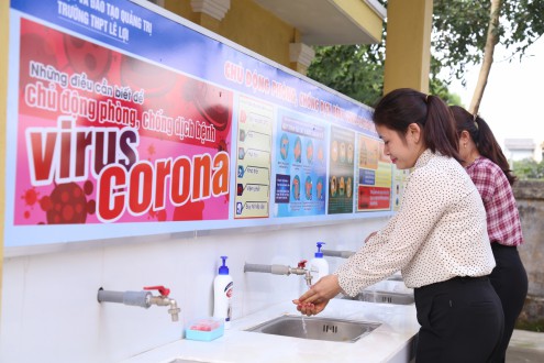 Quảng Bình, Quảng Trị: Tăng cường biện pháp phòng, chống dịch trong trường học