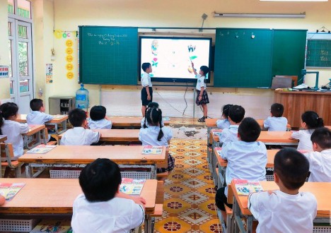 Thực hiện CTSGK mới: Năng lực, phẩm chất học sinh lớp 1 được phát huy