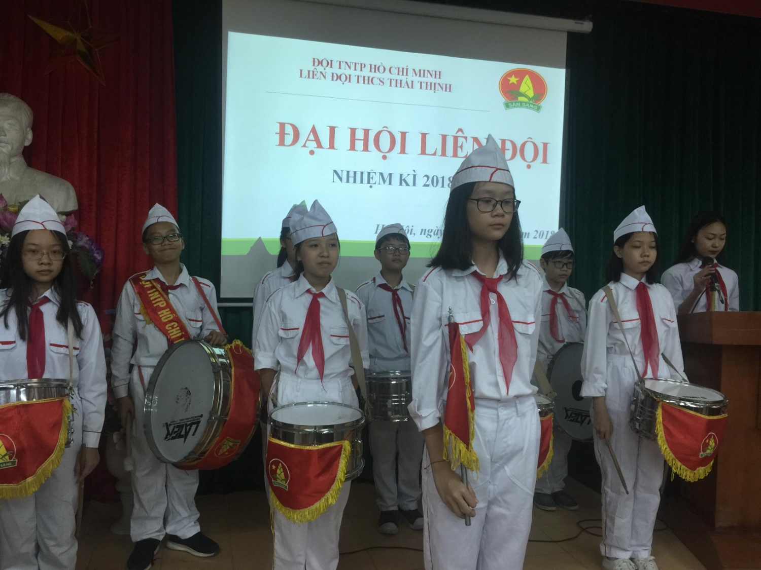 ĐẠI HỘI LIÊN ĐỘI THCS THÁI THỊNH NĂM HỌC 2018 - 2019 THÀNH CÔNG RỰC RỠ